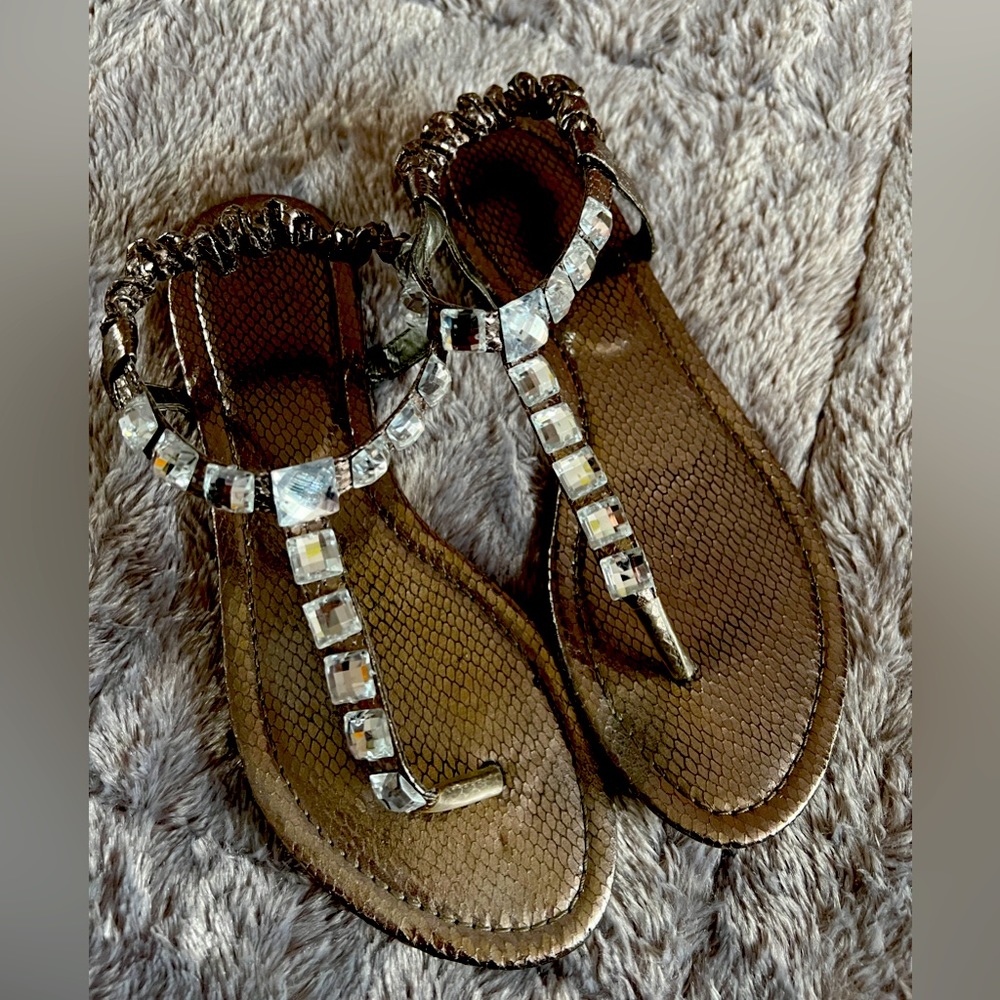 Bakers Crystal and Pewter Sandals